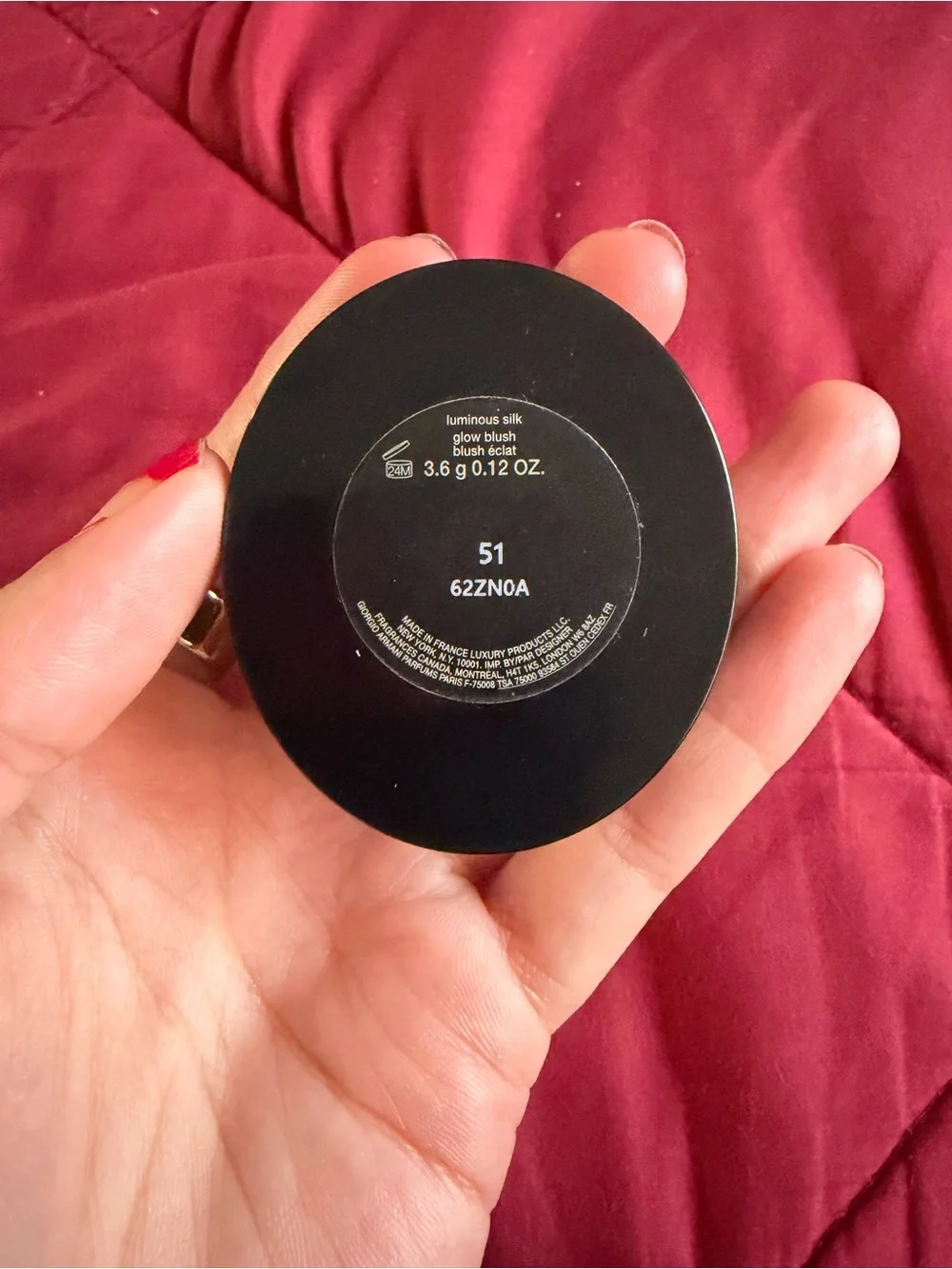 Giorgio Armani velvety pressed